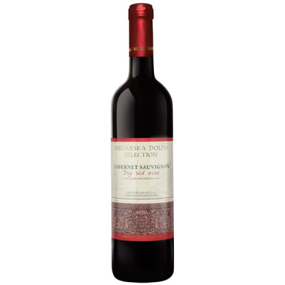 Вино Красное Сухое Vardarska Dolina Selection Cabernet Sauvignon 2021 0,75 л фото