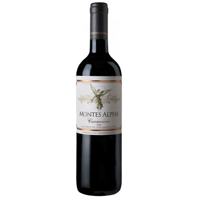 Вино Красное Сухое Montes Alpha Carmenere Colchagua Valley 2020 0,75 л фото