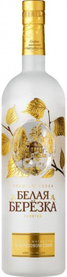 Водка Belaya Berezka Gold 1 л фото