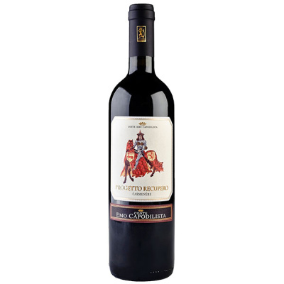 Вино Красное Сухое Conte Emo Capodilista Progetto Recupero Carmenere Veneto 2020 0,75 л фото