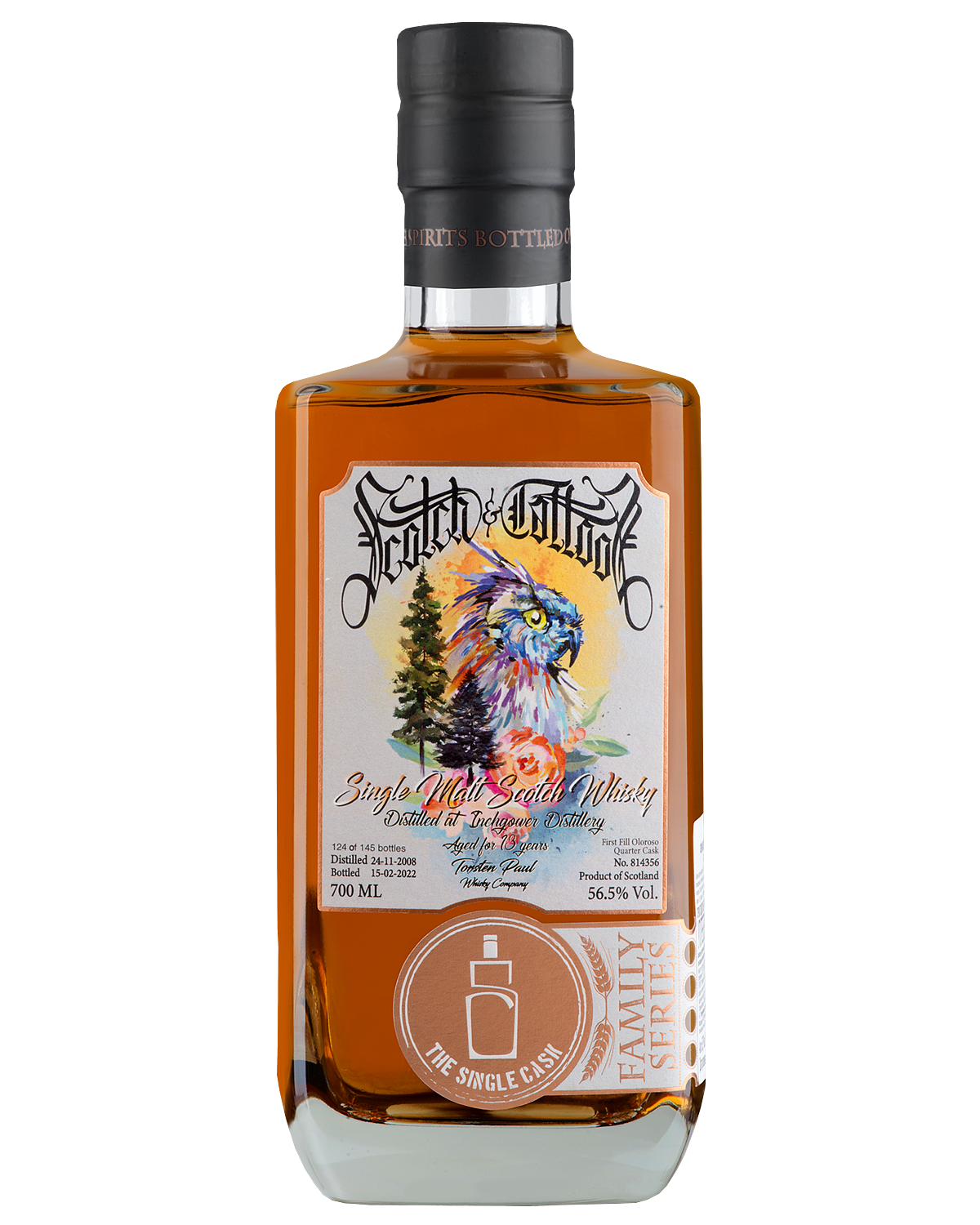 Виски Single Cask Scotch & Tattoos Inchgower Cask №814356 13 Y.O. 0,7 л фото