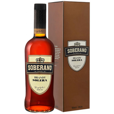 Бренди Soberano in gift box 0,70 л фото