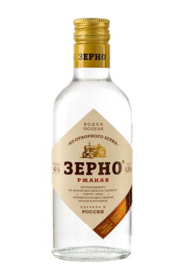 Водка Зерно Ржаная 40% 0,25 л фото