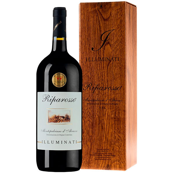 Вино Красное Сухое Illuminati Riparosso Montepulciano d'Abruzzo in gift box 2019 1,50 л фото