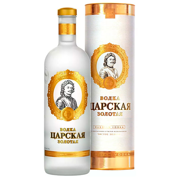 Водка Tsarskaja Gold in tube 1 л фото