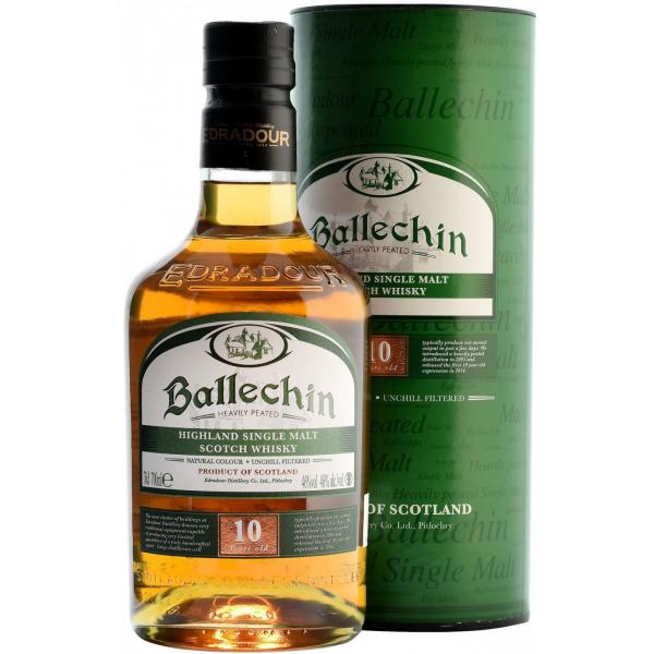 Виски Ballechin 10 Years Old Single Malt Highland in tube 0,7 л фото