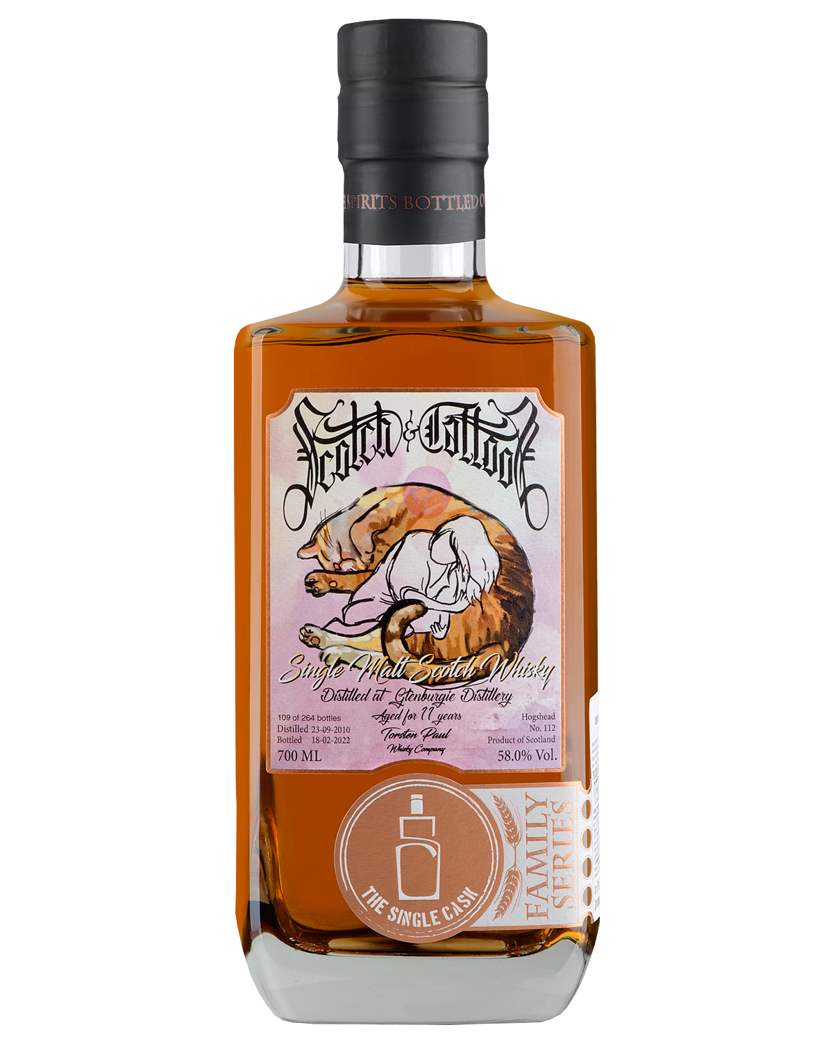 Виски Single Cask Scotch & Tattoos Glenburgie Cask №112 11 Y.O. 0,7 л фото