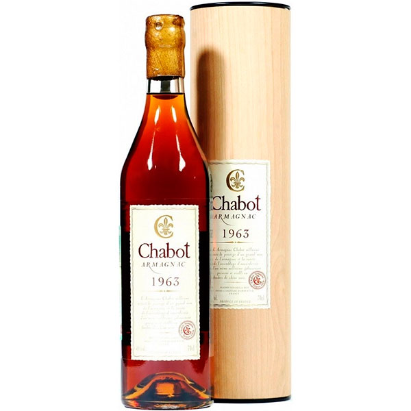 Арманьяк Chabot in tube 1963 0,7 л фото