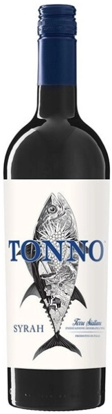 Вино Красное Полусухое Tonno Syrah Terre Siciliane 2021 0,75 л фото
