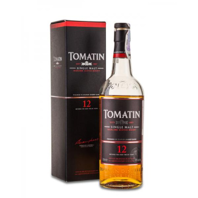 Виски Tomatin 12 Years Old Single Malt Highland in gift box 0,7 л фото