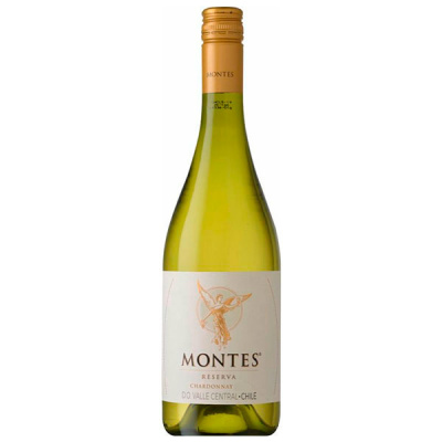 Вино Белое Сухое Montes Reserva Chardonnay Valley Central 2021 0,375 л фото