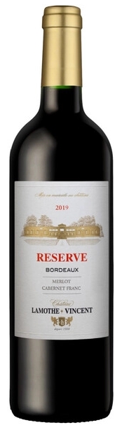 Вино Красное Сухое Chateau Lamothe-Vincent Reserve Merlot Cabernet Franc Bordeaux 2019 0,75 л фото