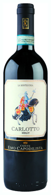 Вино Конте Эмо Каподилиста Карлотто Мерло 2019 красное сухое 13,5% 0,75 л фото