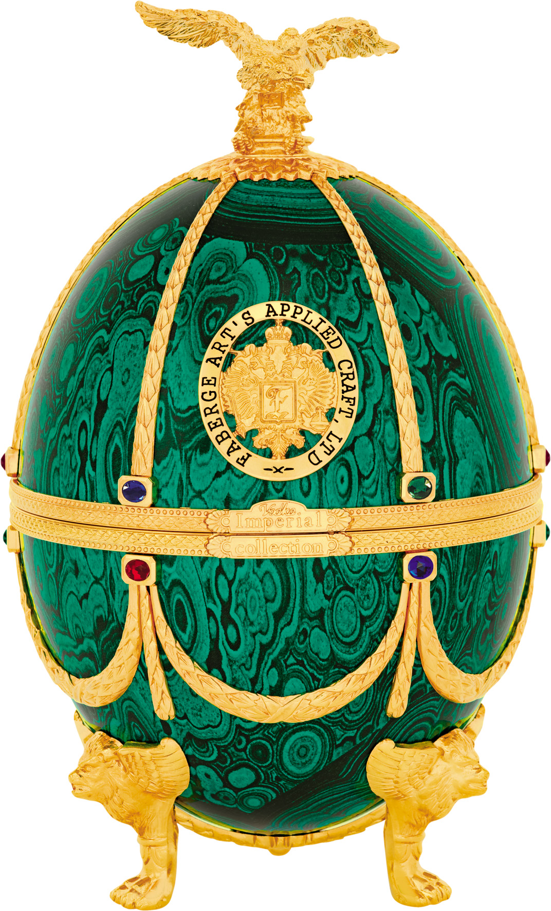 Водка Imperial Collection Faberge Egg Emerald in velvet box 0,7 л фото