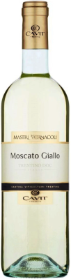 Вино Белое Полусухое Cavit Mastri Vernacoli Moscato Giallo Trentino 2024 0,75 л фото