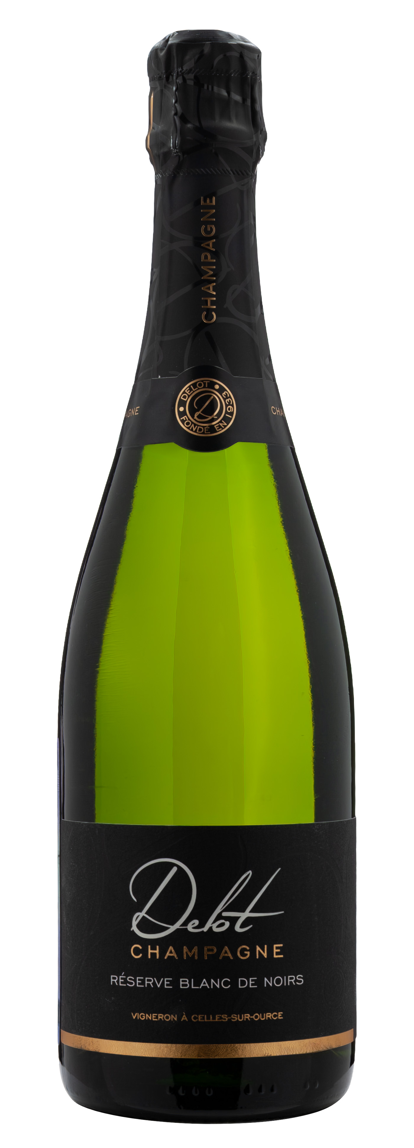 Вино игристое Белое Брют Delot Blanc De Noirs Reserve Brut 0,75 л фото