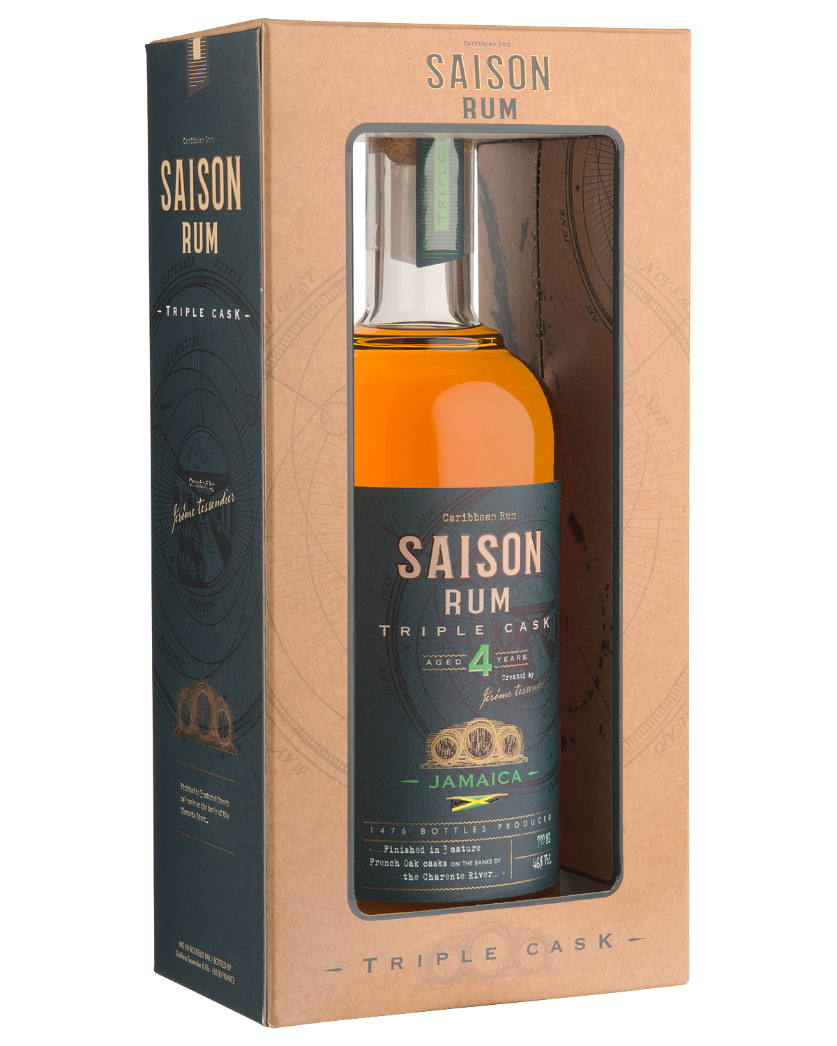 Ром Saison Triple Cask Jamaica 4 Y.O. in gift box 0,7 л фото