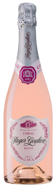 Вино игристое Рожер Гуларт Кава Корал Розе Брют 2022 Розовое Брют 12% 0,75 л фото