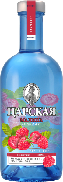 Водка Царская Оригинальная Малина 38% 0,7 л фото
