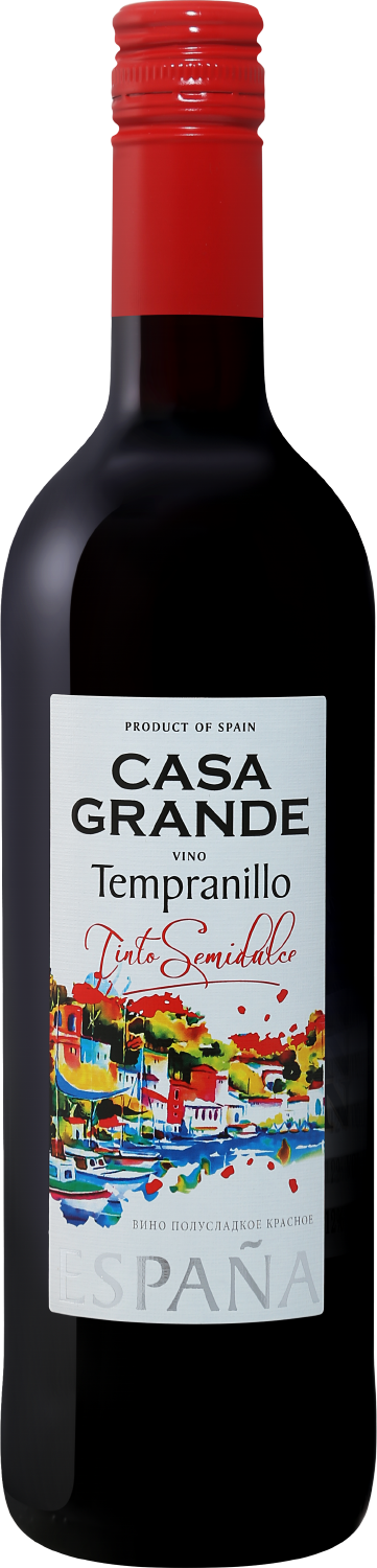 Вино Красное Полусладкое Casa Grande Tempranillo 0,75 л фото