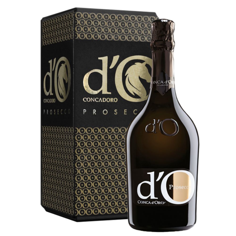 Вино игристое Белое Брют Conca d'Oro Prosecco Cuvee Nobile Treviso Spumante Brut in gift box Horse 2024 0,75 л фото