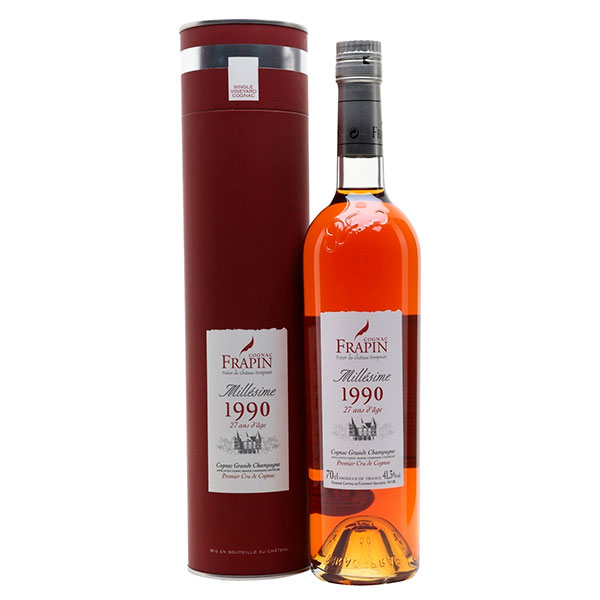 Коньяк Frapin Millesime 27 ans d'age Grand Champagne in tube 1990 0,70 л фото