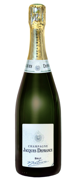 Шампанское Белое Брют Jacques Defrance Brut Nature Champagne 2019 0,75 л фото