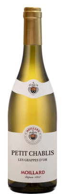 Вино Белое Сухое Moillard Les Grappes d'Or Petit Chablis 2023 0,75 л фото