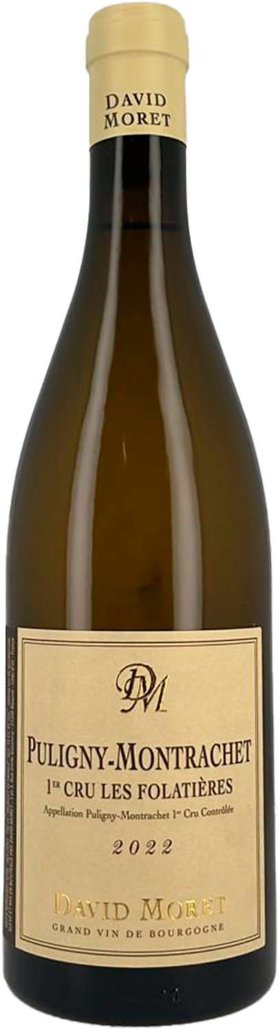 Вино Белое Сухое David Moret Puligny-Montrachet 1er Cru Les Folatieres 2022 0,75 л фото