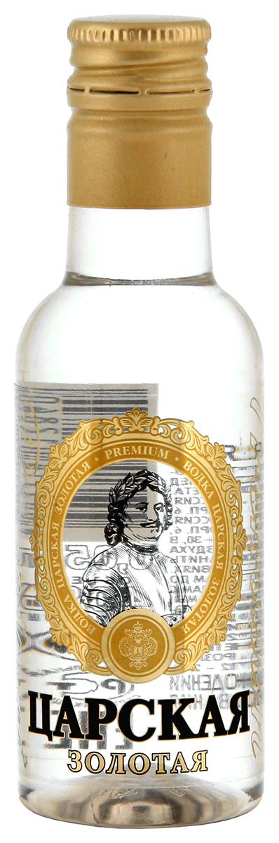 Водка Tsarskaja Gold 0,05 л фото
