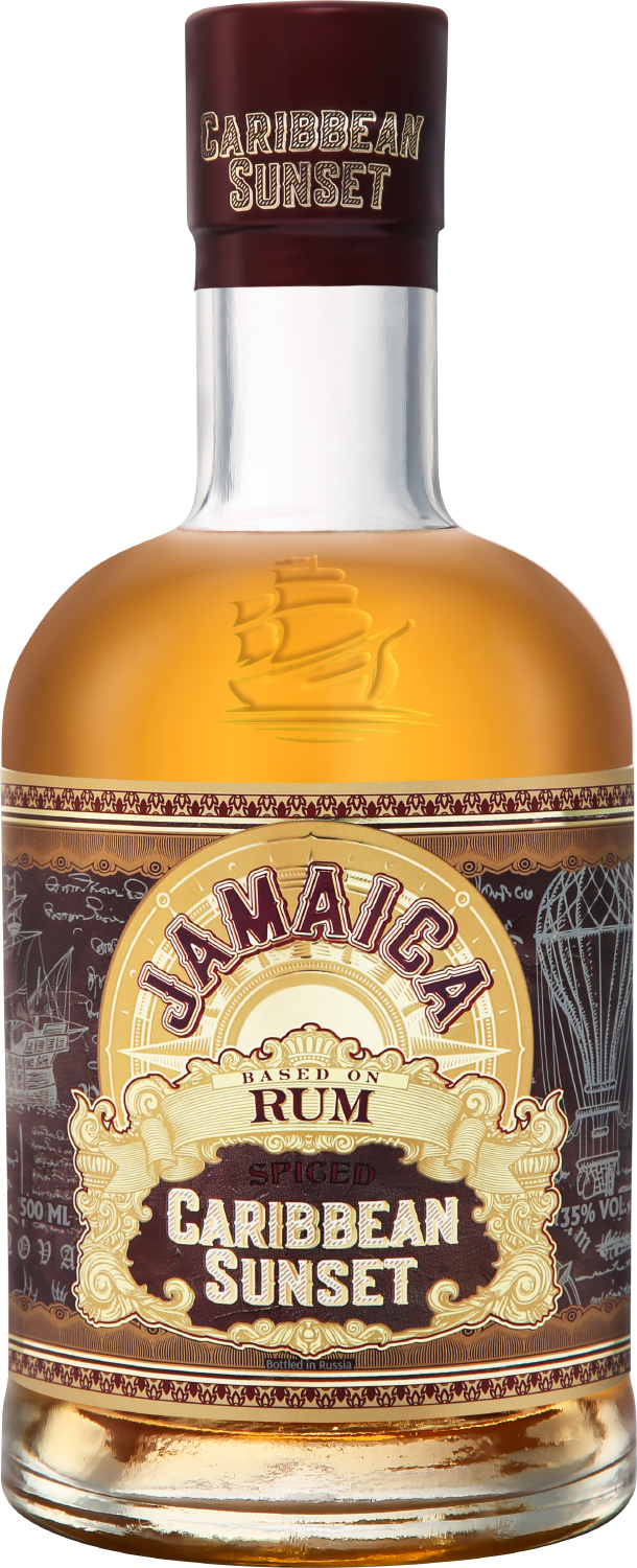 Ром Caribbean Sunset Jamaica Spiced 0,5 л фото