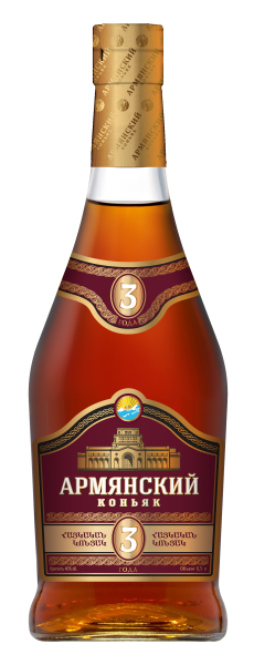 Бренди Востан Армянский 3 Года 40% 0,5 л фото
