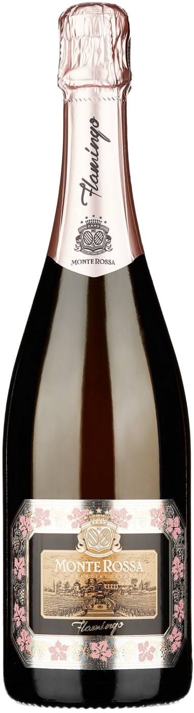 Вино игристое Monte Rossa Flamingo Brut Rose Franciacorta 0,75 л фото