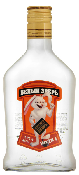 Водка White Beast In Flask 0,25 л фото