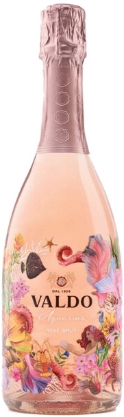 Вино игристое Розовое Брют Valdo Aquarius Rose Brut 0,75 л фото