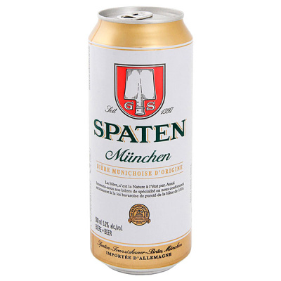 Пиво Spaten Munchen in can 0,50 л фото
