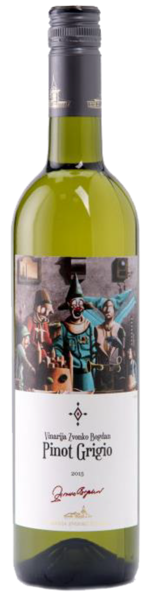 Вино Белое Сухое Zvonko Bogdan Pinot Grigio 2024 0,75 л фото