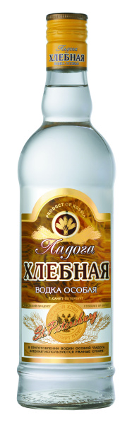 Водка Ladoga Khlebnaya 0,5 л фото