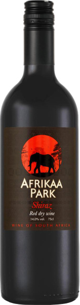 Вино Красное Сухое Afrikaa Park Shiraz 2022 0,75 л фото