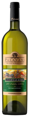 Вино Белое Полусладкое Palavani Alazani Valley White 0,75 л фото