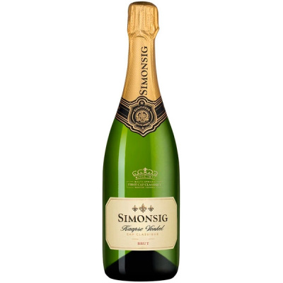 Вино игристое Белое Брют Simonsig Kaapse Vonkel Cap Classique Brut 2023 0,75 л фото