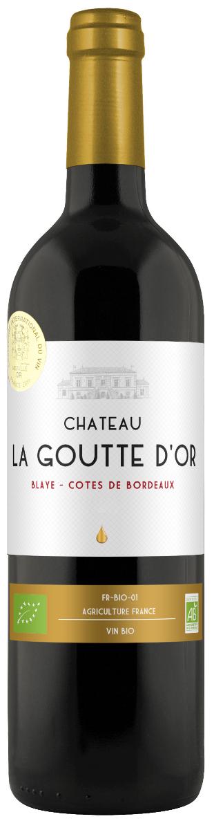 Вино Красное Сухое Château La Goutte D'Or Blaye Côtes de Bordeaux 2020 0,75 л фото