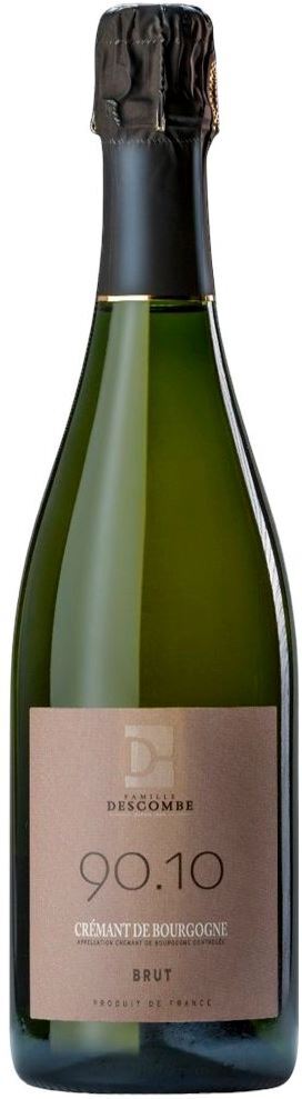 Вино игристое Белое Брют Famille Descombe 90.10 Cremant de Bourgogne Brut 0,75 л фото