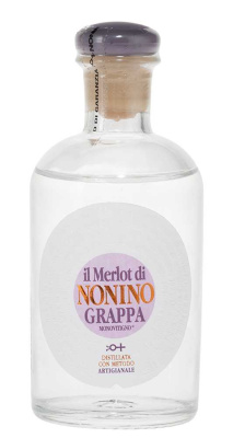 Граппа Nonino Il Merlot Monovitigno in gift box 2018 0,1 л фото
