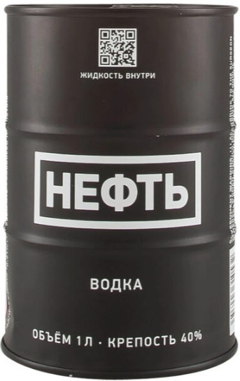 Водка Neft Black Barrel 1 л фото