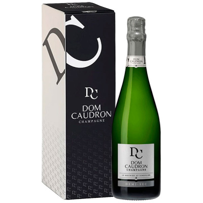 Шампанское Белое Брют Dom Caudron Demi-Sec Champagne in gift box 2017 0,75 л фото
