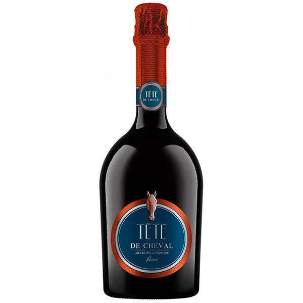 Вино игристое Белое Брют Tete de Cheval Methode Classique Brut 0,75 л фото
