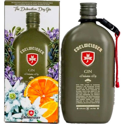 Джин Edelweisser Dalmatian Dry in gift box 0,7 л фото