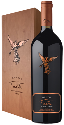 Вино Красное Сухое Montes Taita in wooden box 2017 0,75 л фото