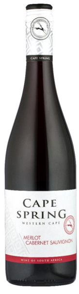 Вино Красное Сухое Cape Spring Merlot-Cabernet Sauvignon 2022 0,75 л фото